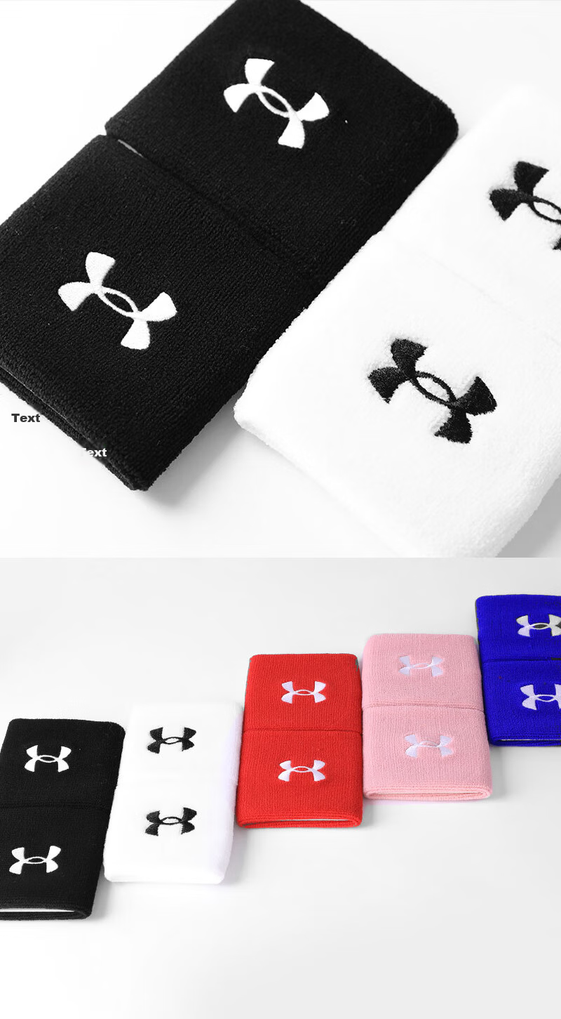 Under Armour Fitness Wristbands (2 Pieces) Compression Sports Wrist Support for Bench Press, Push-ups, Badminton, Tendonitis, and Hand Strain Protection 11
