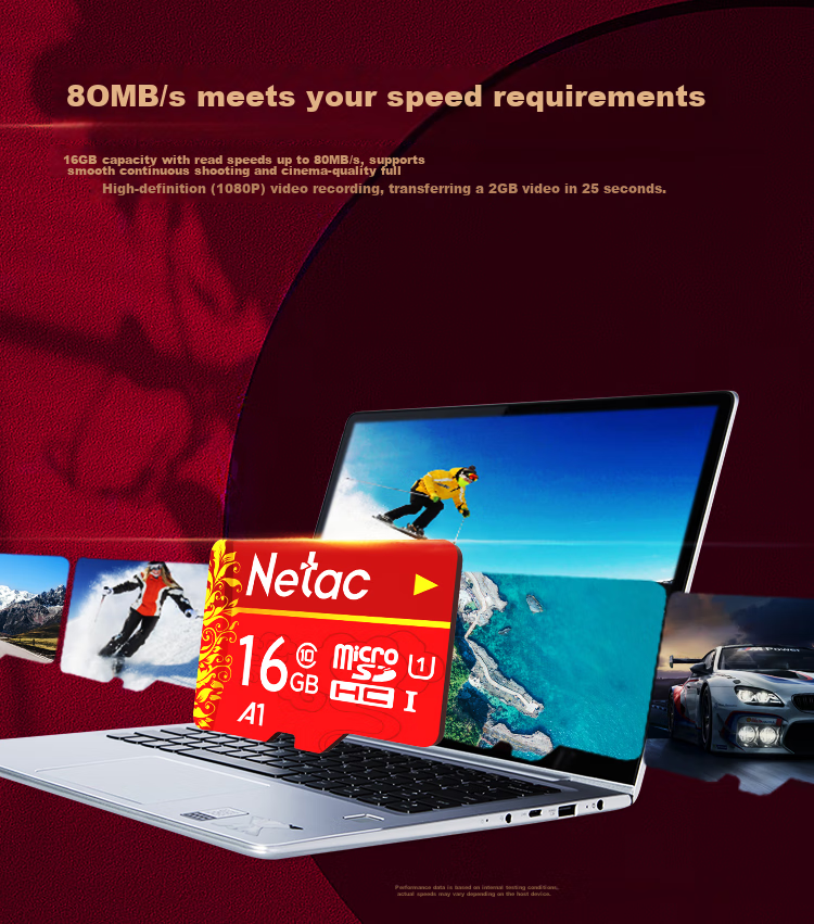 Netac 16GB TF (MicroSD) Memory Card U1 C10 A1 Classic Chinese Style Edition Read Speed 98MB/s Dash Cam & Smartphone Dedicated Memory Card 2