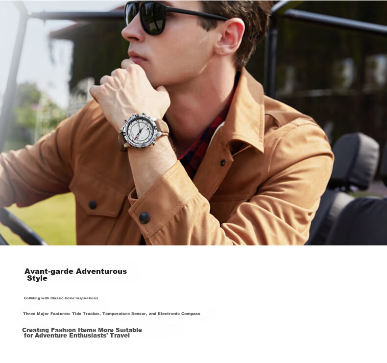 Timex Navigator Quartz Sports Outdoor Multifunction Men's Leather Strap Watch T2N721 Valentine's Day Gift 5