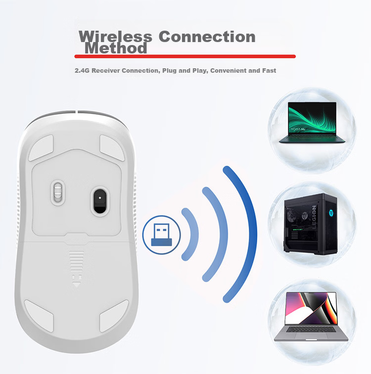 Lenovo Wired Mouse, Gaming Mouse, 10000 DPI, for Computer Office, Laptop And Desktop, USB Interface, Plug And Play, Wired Mouse GM10L 3