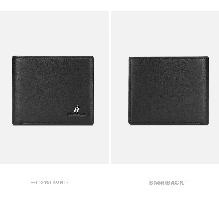 MEXICAN Men's Lambskin Wallet Short Horizontal Multi-Card High-End Gift Box Birthday Present for Men and Dad 13