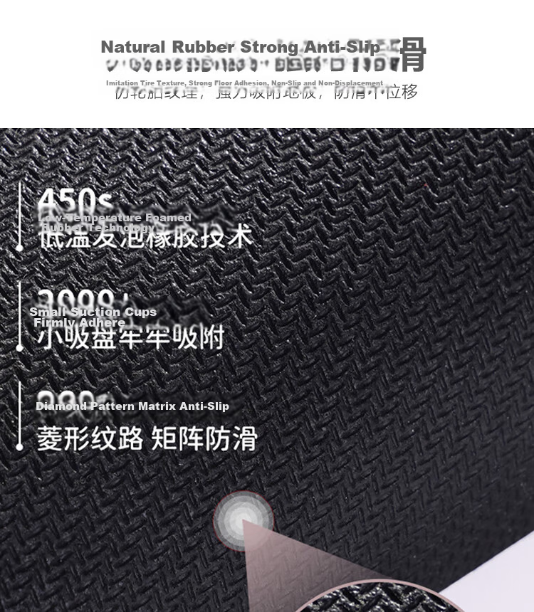 Budisi Bathroom Mat, Absorbent Entrance Kitchen Toilet Doorway Non-Slip Foot Pad, Home Use Mat, 60*40CM 13
