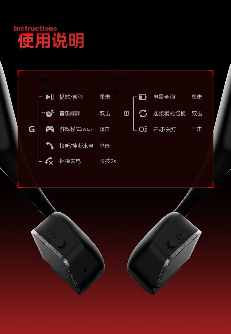 EDIFIER HECATE AIR3 Commander 2.4G Bluetooth Wireless Open-Ear Hook Bone Conduction Gaming Earphones Long Battery Life Running Sports Headset Interstellar Black 22