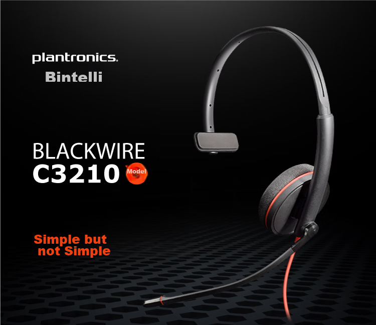 PLANTRONICS C3310 Headset Call Center Customer Service Noise-Cancelling Earphone (TYPE-C/A Interface) for Computer 2