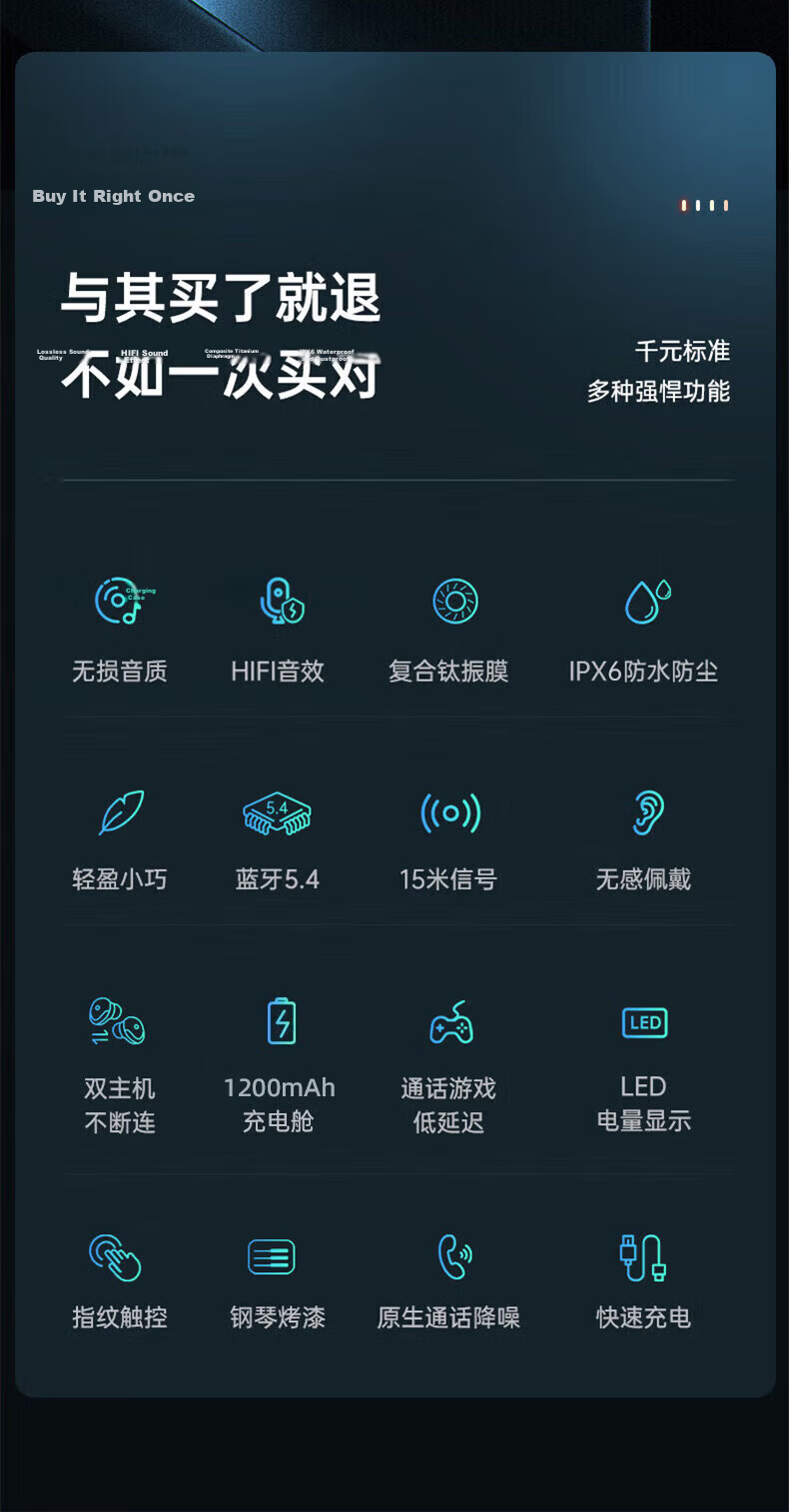 Chuangu Bluetooth Wireless Sports Running In-Ear Earphones Noise Cancelling Waterproof Invisible Mini Gaming Low Latency Long Battery Life High Sound Quality Compatible with Android 4