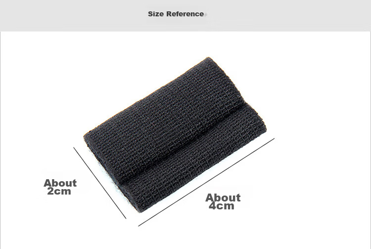 LAC Finger Sleeves Protective Finger Guards 10-Pack Basketball Sports Finger Support Anti-Slip Elastic Bandage Black 2