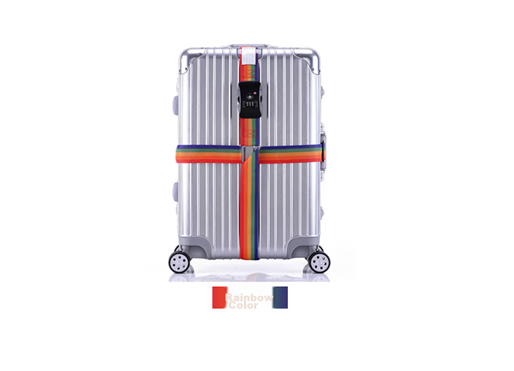 Banzheni Cross Packing Strap, Luggage Strap for International Shipping, Packing Belt, TSA Combination Lock Strap, Luggage Belt with Lock, Travel Safety Packing Strap, Sky Blue 15