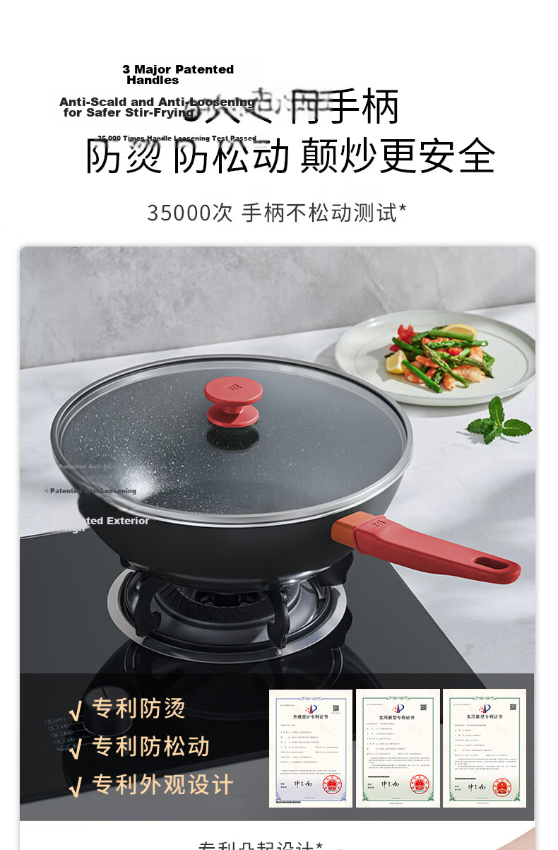 ZWILLING Cookware Set Now Plus II Titanium Non-Stick Wok, Soup Pot, Steamer, Frying Pan, Milk Pot, Enamel Pot, Knife Set, Kitchen Utensils 16-Piece Set 11