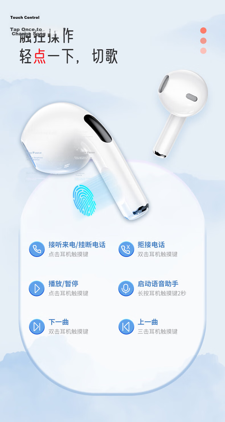 Aigo Patriot True Wireless Bluetooth Earbuds Semi-In-Ear Gaming Sports Running Headphones Compatible with Apple Xiaomi Android 10
