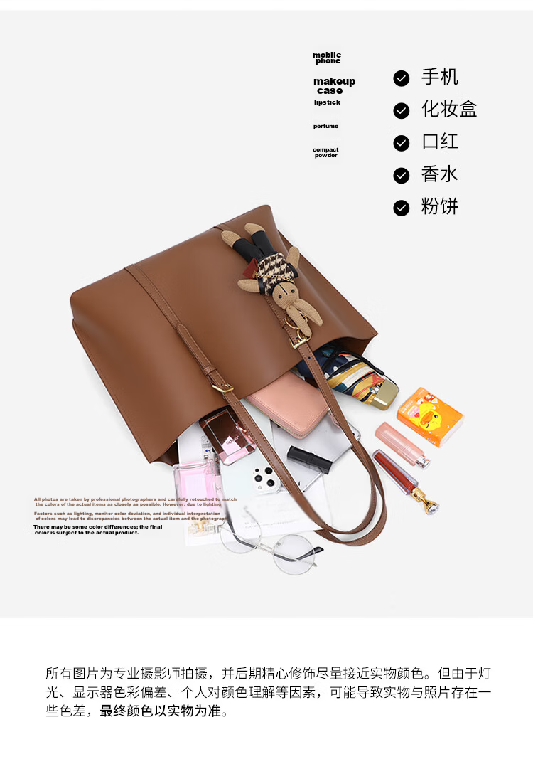 C.BANNER Genuine Leather Women's Tote Bag Large Capacity Luxury Commuter Bag Birthday Gift for Girlfriend Wife 5
