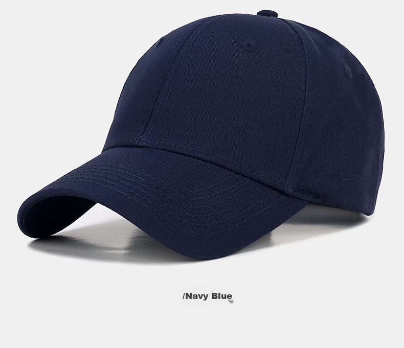 Haoguan Men's Spring Autumn Solid Color Couple Baseball Cap Slim Face Casual Versatile Large Size Duckbill Hat Summer Large Head Circumference Women's 7