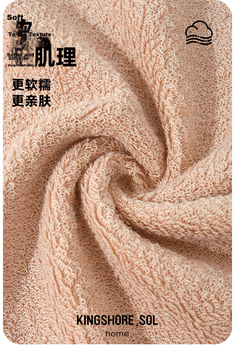 KING SHORE Towel, Thickened Pure Cotton 100%, Face Towel for Washing, Bath Towel, All-Cotton Men's Sports Grade A Hotel Face Towel, 2 Pieces 10