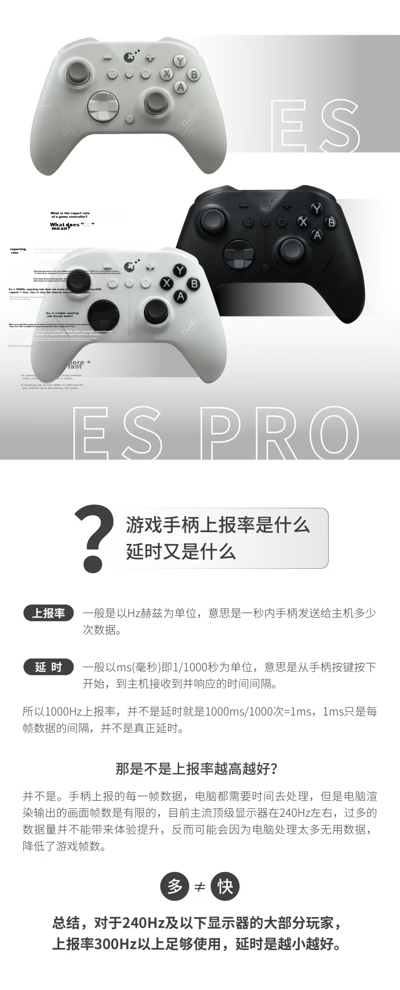 GuliKit Guli ES Pro Wireless Gaming Controller for Switch 2 with One-Key Wake-up, Compatible with Android, Apple, PC, Steam, TMR Joystick, Linear Type, Xbox Horizon 6 5
