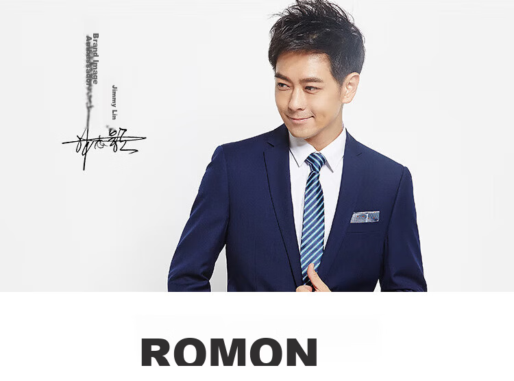 ROMON Men's 260G Heavyweight Long-Staple Cotton Short Sleeve T-Shirt Summer Black M 1