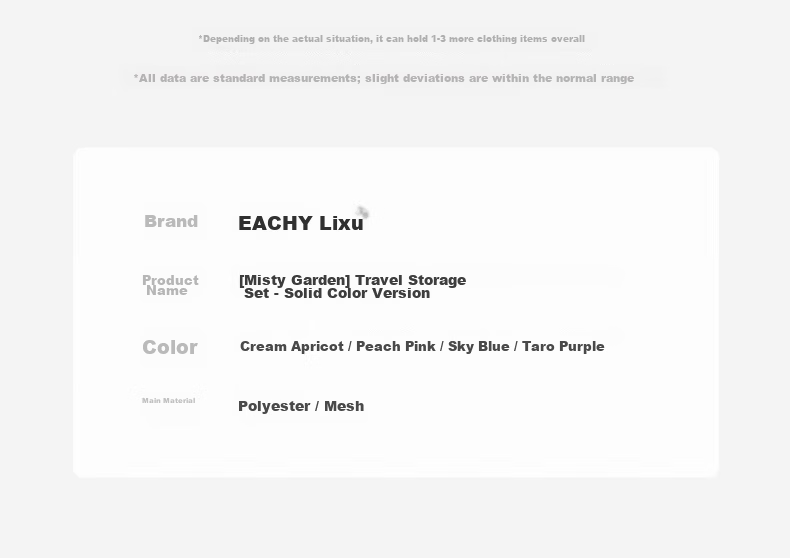 EACHY Travel Storage Bags, Compression Packing Cubes, Luggage Organizer Bags for Business Trips, Clothing Sorting Bags, Travel Set, Gradient Pink, 5-Piece Set 31
