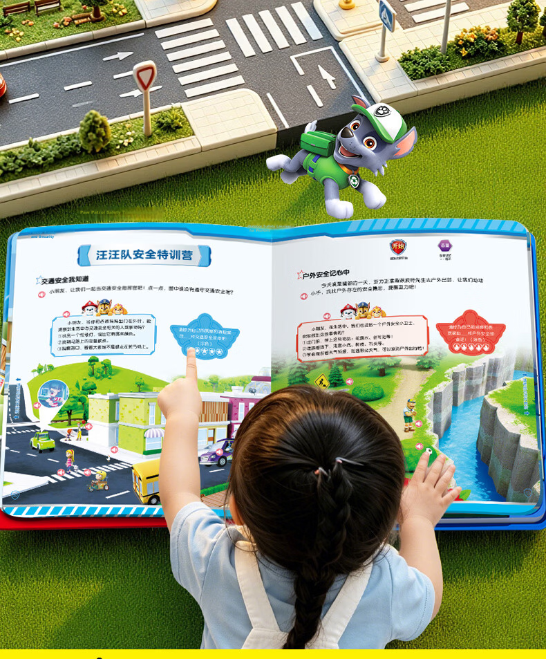 Haiyue Paw Patrol Sound Storybook Early Education Interactive Reading Machine Baby Educational Toy Birthday Gift 16