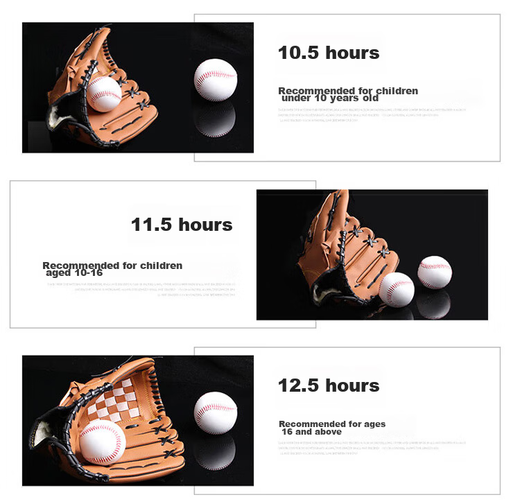 INVUI Baseball Glove Pitching Softball Kids Thickened Wear-Resistant Catcher's Glove (1 Soft Baseball) Size S Pink 6