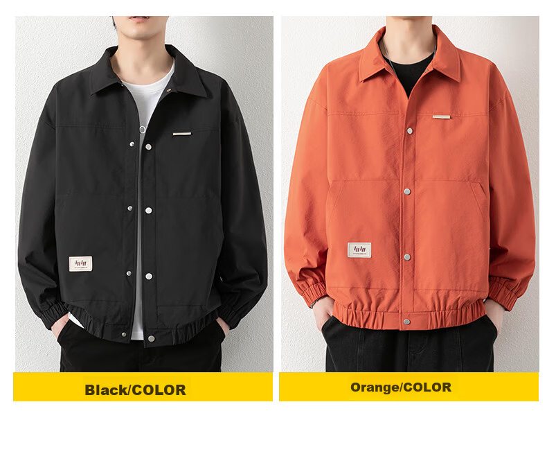 Dingfengbaoluo Men's Jacket, Summer Casual Versatile Lapel Loose Trendy Workwear Retro Coat 2303 Forest Green M 8