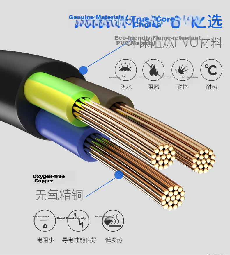 TOWE 16A New Energy Electric Vehicle Charging Extension Cable Socket Power Extension Cord 3-Pin 20m 2.5mm² 7