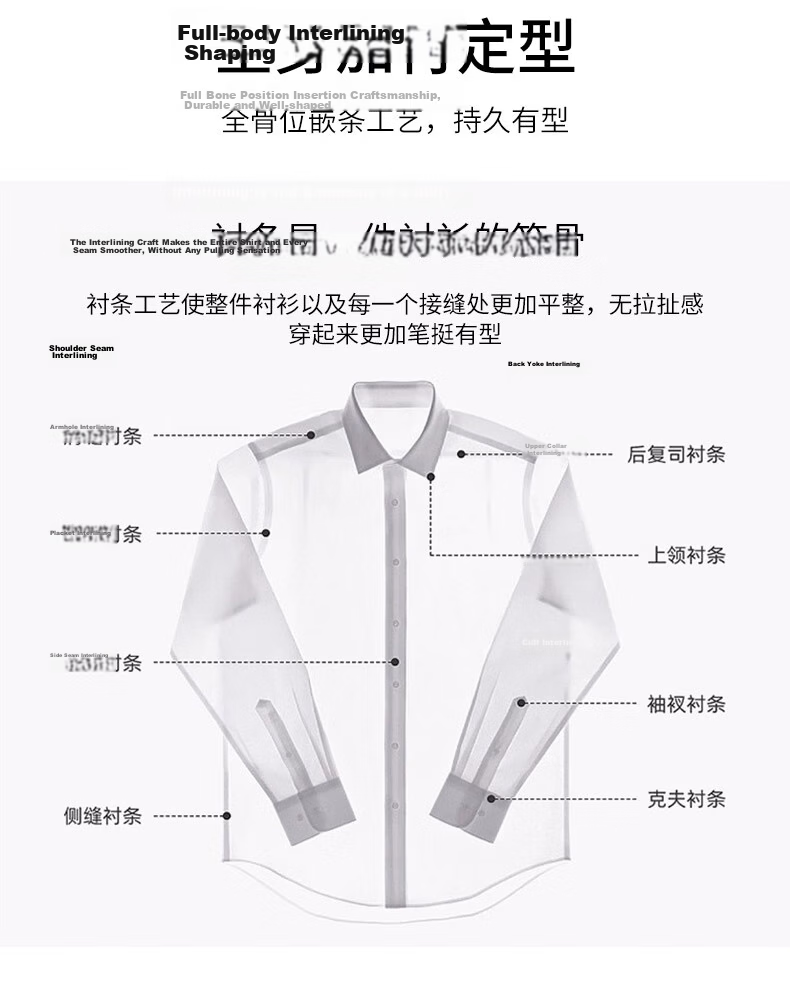 FIRS DP Non-Iron Short Sleeve Men's Pure Cotton Striped Summer Business Formal Shirt DP021 40 6
