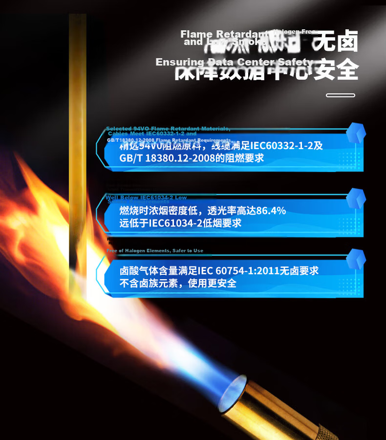 Guanghang Telecom Grade Optical Fiber Patch Cord LC-LC Single Mode Duplex 1m Indoor Fiber Optic Cable Low Smoke Halogen-Free Eco-Friendly Jacket Transceiver Pigtail GH-LL01-S 2