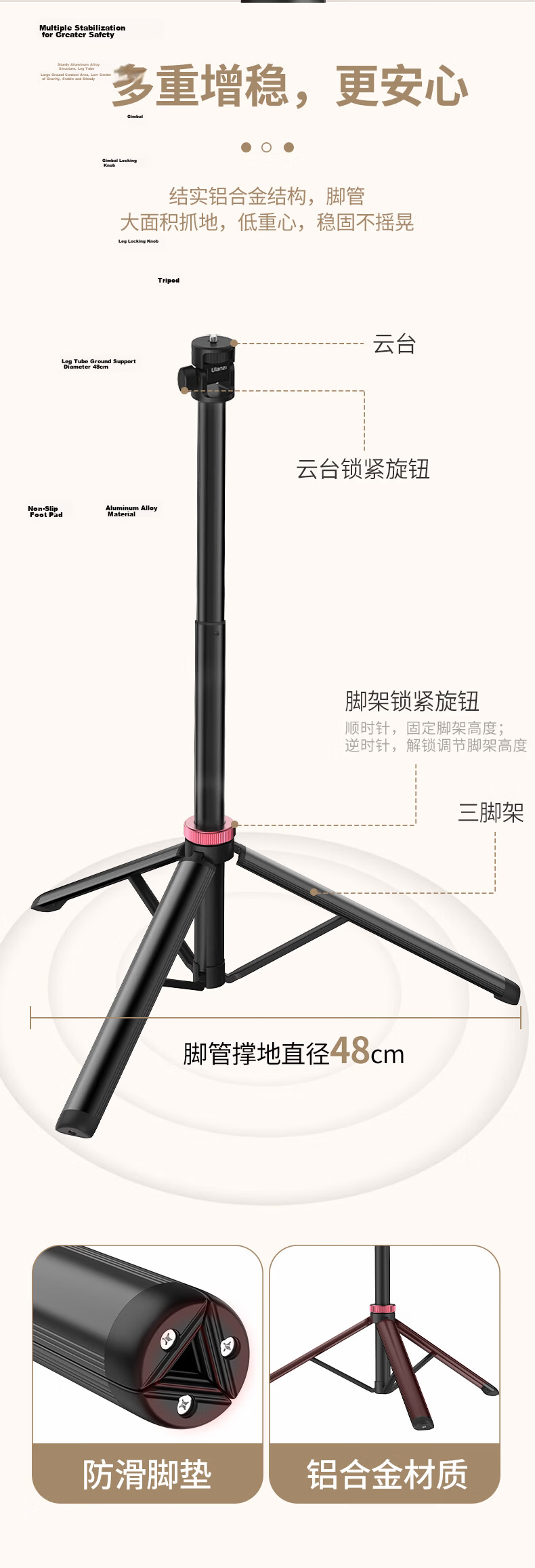 Ulanzi Mini Light Modulator with Four Leaves, Studio Flash Light Diffusion Accessory, Photography Studio Lighting Effect Accessory 8