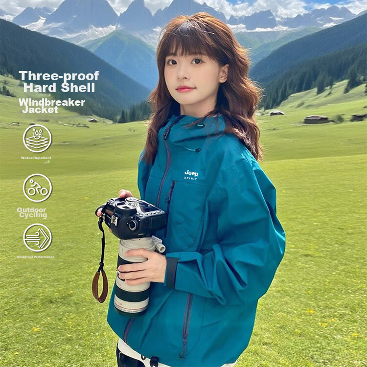 JEEP SPIRIT Unisex Outdoor Jacket Men's Spring Autumn Casual Sports Hooded Windproof Mountaineering Coat 7