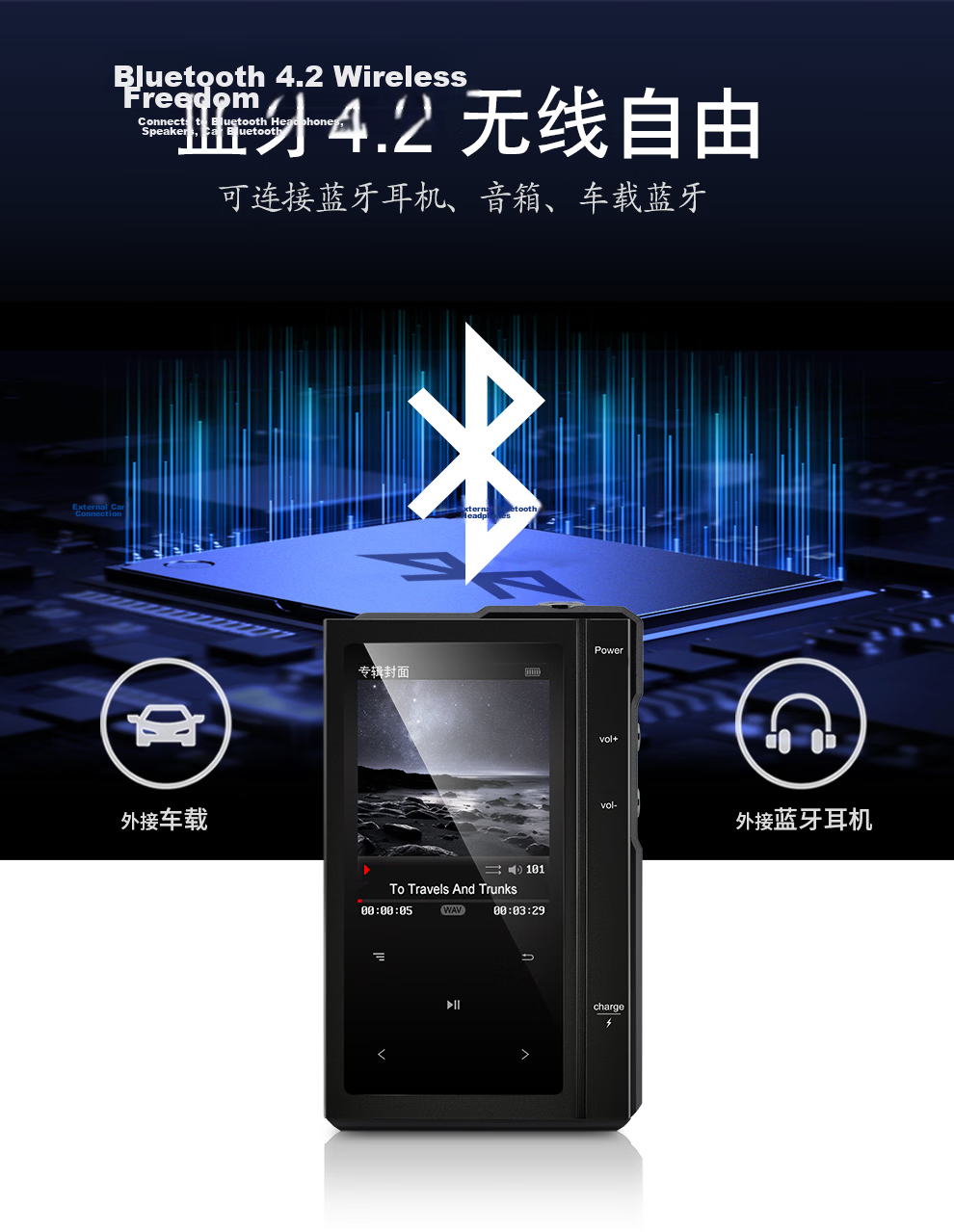 Yueguangbaohe Z6Pro HiFi Player, MP3/MP4 Portable Music Player, DSD Native Lossless Audiophile Sound Quality, Bluetooth Decoding Headphones, Digital Tape-Style Restoration, Pure Listening Device 7