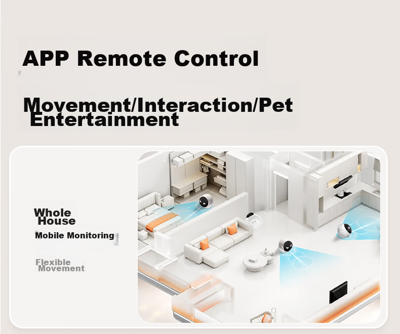 FAMUE Magic S1 Whole-House Mobile Surveillance Camera Remote Control Home Security AI Companion Robot Conversational AI for Elderly and Children 18