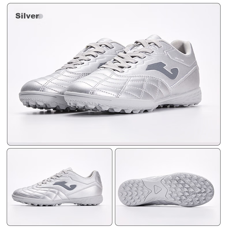 JOMA Soccer Shoes for Children, TF Turf Cleats for Boys And Girls, Youth And Elementary School Students, Non-Slip Wear-Resistant Football Training Shoes, White And Red, Size 34 18
