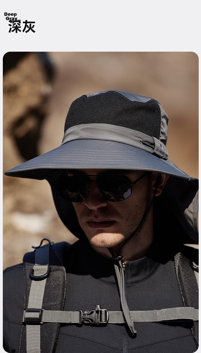 MISSION UV Sun Protection Hat for Men, Wide Brim Fishing, Bucket, Hiking Hat, Summer Outdoor UV Resistant Sun Hat 6
