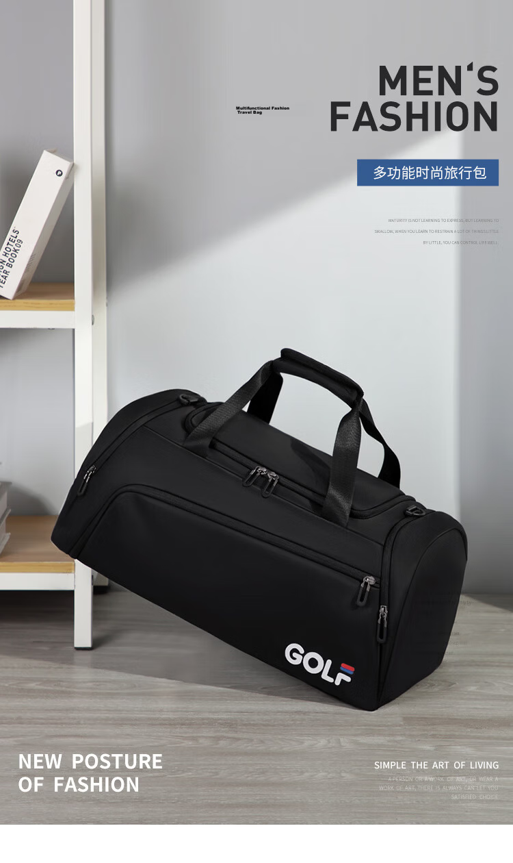 GOLF Travel Bag Multi-Use Shoulder Handheld Luggage Bag Men's Sports Gym Business Backpack Double Shoulder Travel Backpack 3