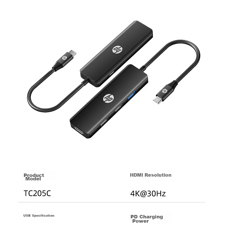 HP Type-C to HDMI Docking Station, Screen Mirroring Fast Charging Adapter Thunderbolt Converter for Apple Computers MacBook Tablets IPad Phones CT205C 29