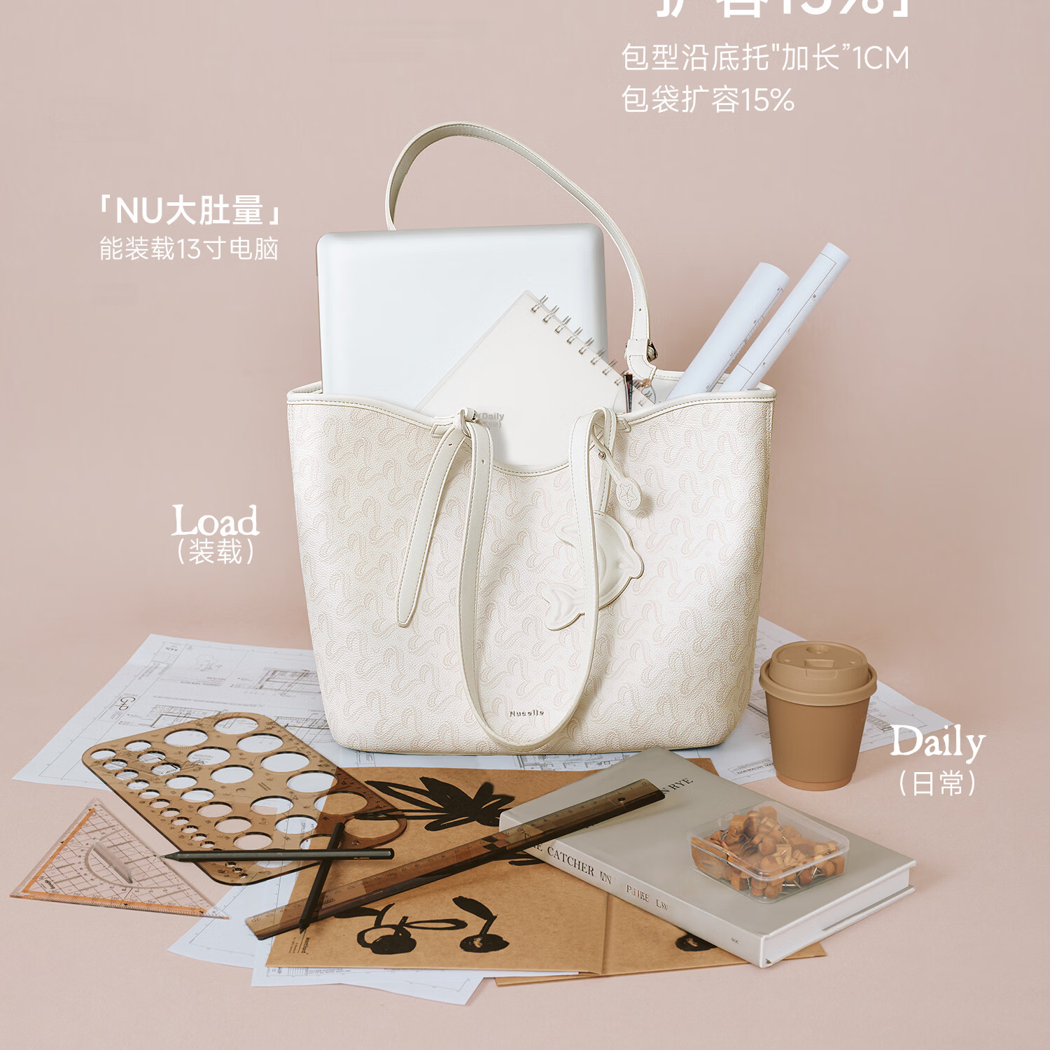 NUCELLE Dolphin Tote Bag 2026 Women's Luxury Large Capacity Shoulder Bag Work Commute School Handbag Birthday Gift 7