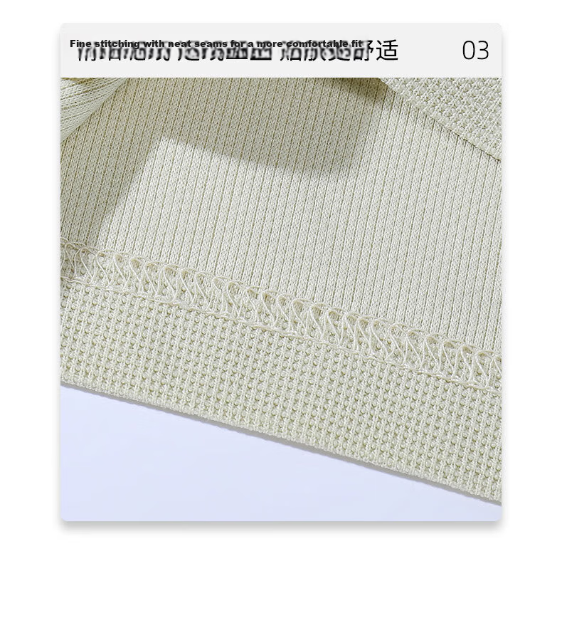 Baleno Men's Summer American Vintage Casual Trendy Versatile Crew Neck Heavyweight Waffle Anti-Wrinkle Base Short Sleeve T-Shirt 30