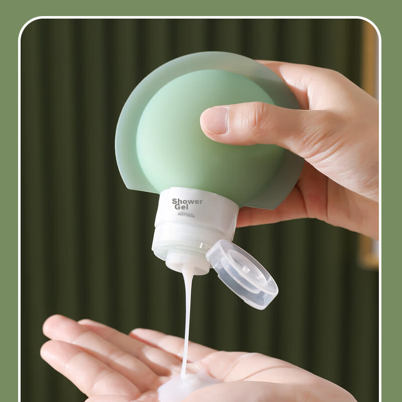 Silicone Travel Refillable Leak-Proof Press Dispensing Bag for Shampoo and Skincare Sample Storage Portable Small Bottle 3