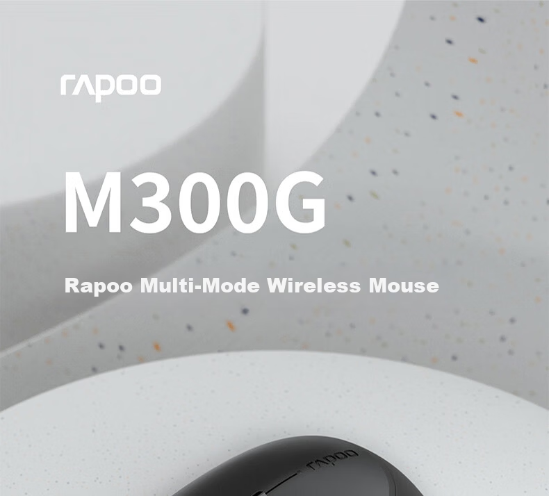 Rapoo MT750 Upgraded Large Hand Wireless/Bluetooth/Wired Multi-Mode Office Mouse Cross-Screen Transmission Ergonomic 5-Device Connection 10 Programmable Buttons Black 2