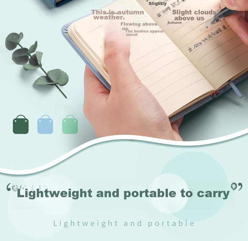 A7/100 Sheets Pocket Notebook Set of 3 Mini Portable Memo Notebooks Small Meeting Record Diary Planner Vocabulary Note Stationery 2