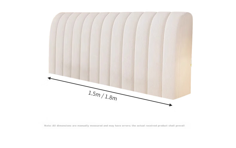 40,000km Bed Head Cover Thickened Cream Style Crystal Velvet Quilted Full Wrap All-Season Beige 1.5m 4