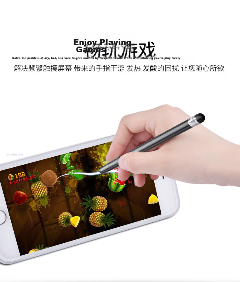 LinkStone IPad Capacitive Stylus, Mobile Touch Pen, Dual-Purpose Touchscreen Pen, Tablet Drawing, Universal Huawei Android Microsoft Surface Writing Stylus, Silver P103C 9