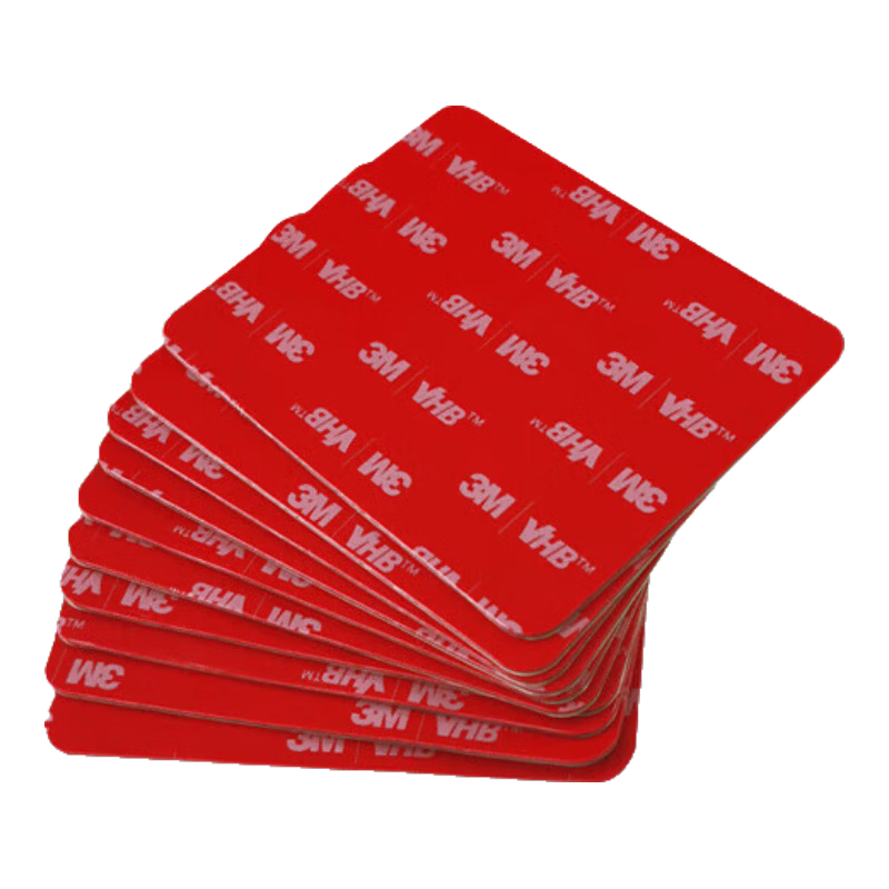 3M Double-Sided Strong Adhesive High-Temperature Resistant ETC Car Sticker Double-Sided Tape 25MM*25MM Gray 10 Pieces/Bag 5608N-GF