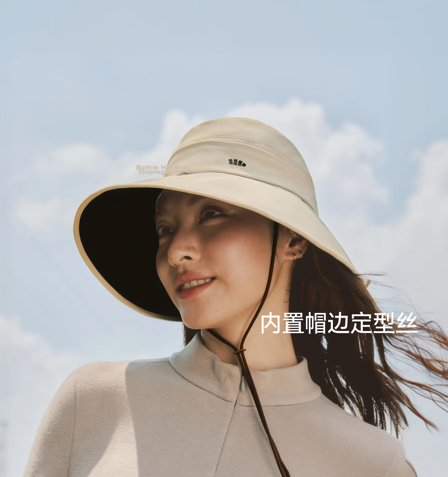 Beneunder Women's Fisherman Sun Hat Outdoor Sunshade Hat Spring Summer Windproof Wide Brim Face Slimming WR013 19