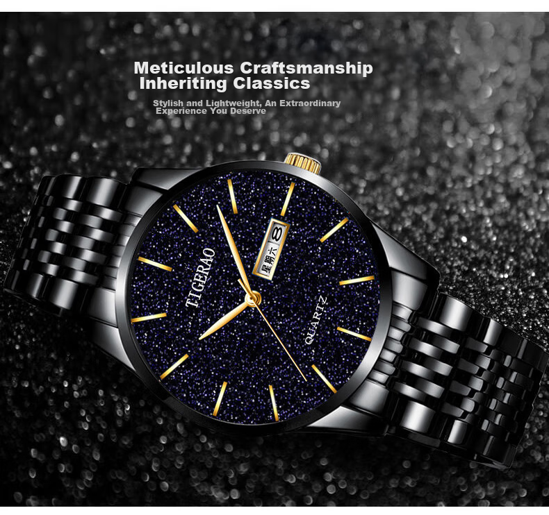 Siwangongli Men's Watch, Fashionable Calendar Quartz Watch, Suitable for Middle School, High School Students And Teenagers, Men's Watch, Back-To Seaso 4