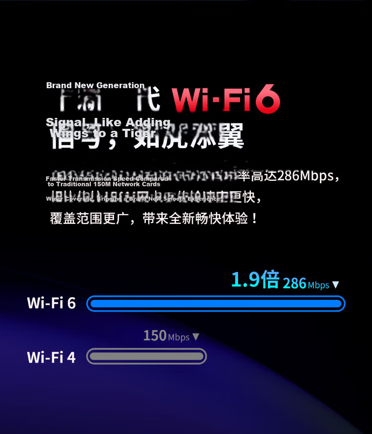 TP-LINK AX300 WiFi6 USB Wireless Adapter Desktop WiFi Receiver Laptop WiFi Transmitter 2