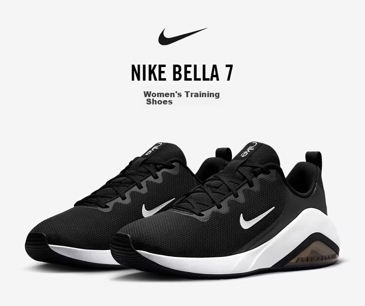 NIKE Women's Training Shoes AIR ZOOM BELLA 7 Sports Shoes FZ1689-003 Black White Size 37.5 1