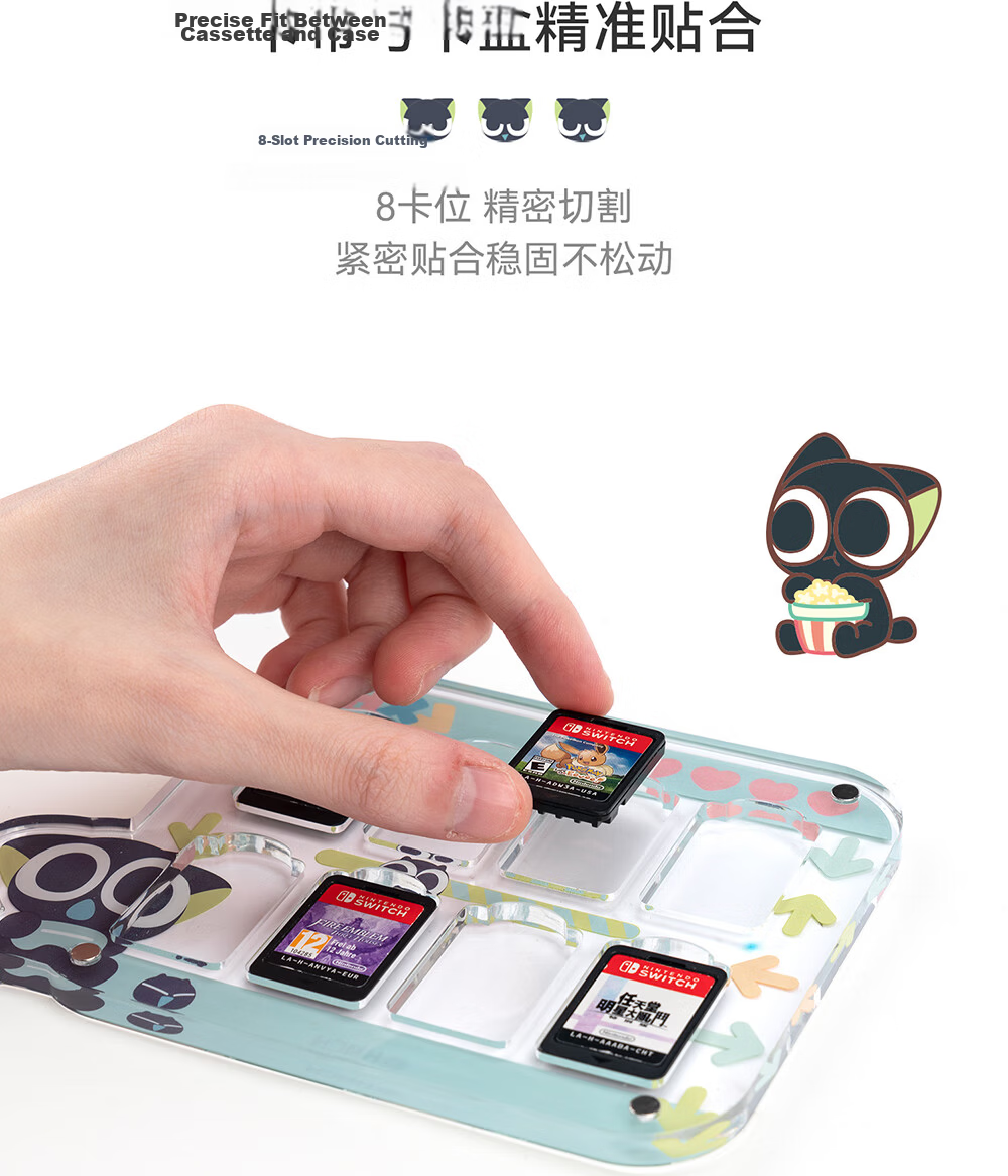 Jixiang Luo Xiaohei Switch Joystick Cap, Suitable for OLED/NS/LITE Silicone Protective Cover Joy-Con Controller Keycap, 4 Pieces Gaming Accessories 3