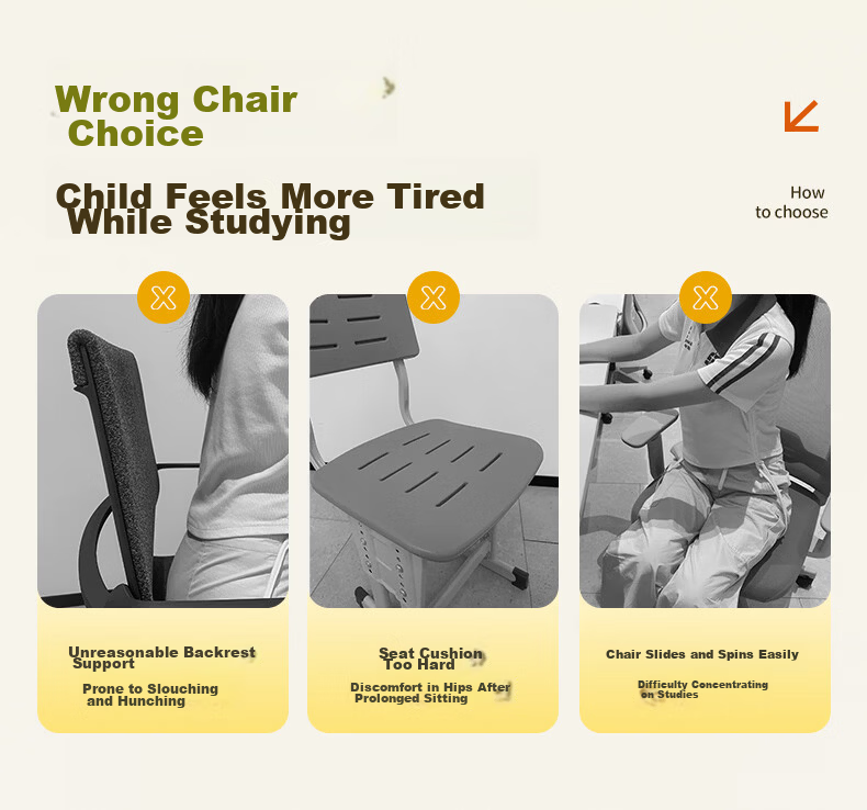 Deli KF268S Ergonomic Computer Chair for Middle School Students Adjustable Height Folding Armrests with Footrest 2