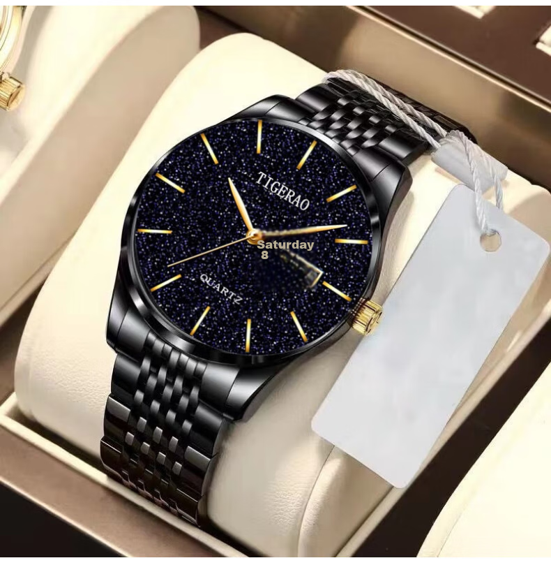 Siwangongli Men's Watch, Fashionable Calendar Quartz Watch, Suitable for Middle School, High School Students And Teenagers, Men's Watch, Back-To Seaso 3