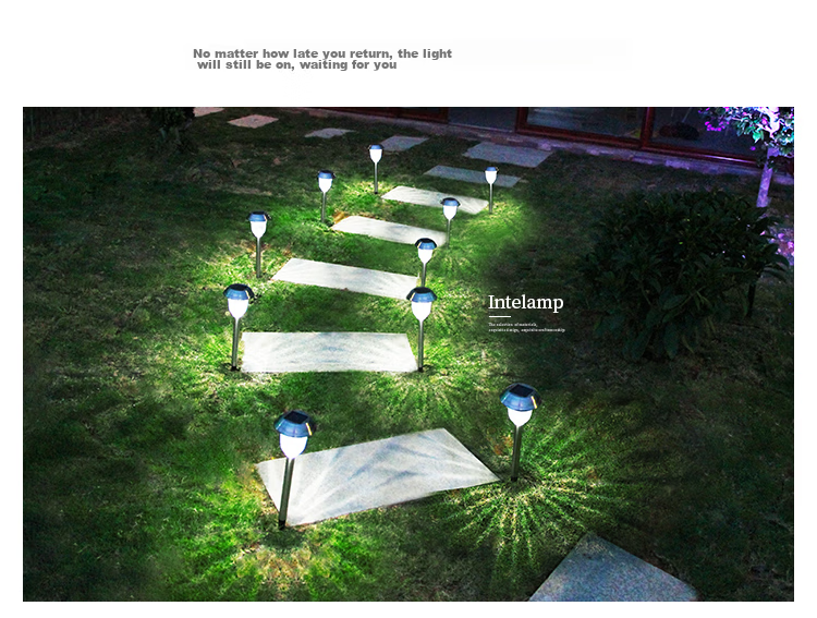 Intelamp Solar Lawn Light, Garden Villa Garden Home Waterproof Outdoor Ground Stake Grass Light, Atmosphere Decorative Landscape Light 7