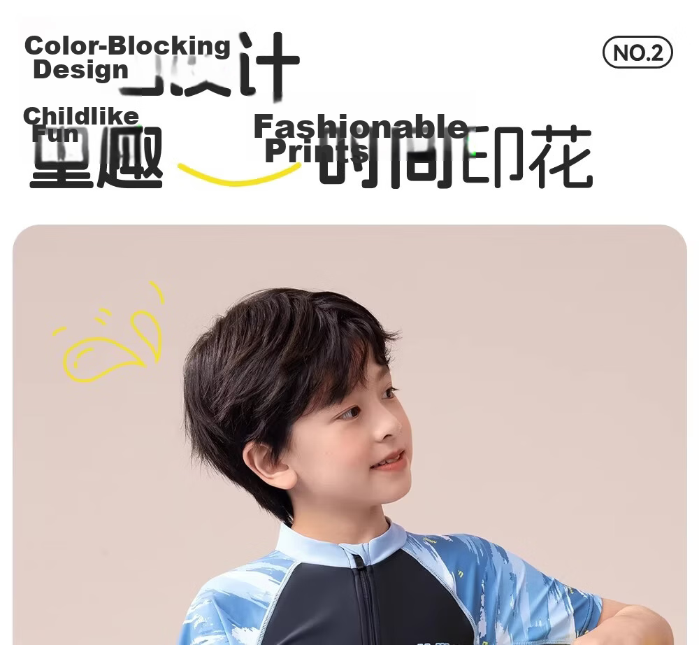 LI-NING Kids Boys One-Piece Swimsuit Youth 2026 New Professional Training Swimwear 6
